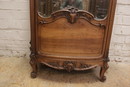 Louis XV style Display cabinet in Walnut, France 19th century