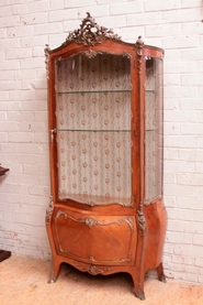 Exceptional Louis XV bronze ornated display cabinet