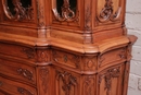 Louis XV style Cabinet in Walnut, France 19th century