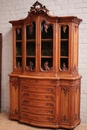 Louis XV style Cabinet in Walnut, France 19th century