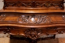 Louis XV style Secretary desk in Walnut, France 19th century