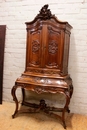 Louis XV style Secretary desk in Walnut, France 19th century