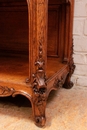 Louis XV style Sideboard and server in oak and marble, France 19th century