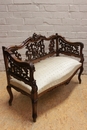 Louis XV style Sofa set in Walnut, France 19th century