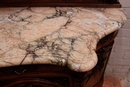 Louis XV style Sideboard in walnut and marble, France 19th century