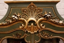 Louis XV style Display cabinet in paint wood, France 19th century