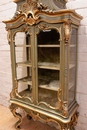 Louis XV style Display cabinet in paint wood, France 19th century