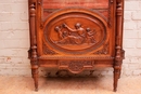 Louis XVI style Display cabinet in Walnut, France 19th century