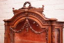 Louis XVI style Display cabinet in Walnut, France 19th century