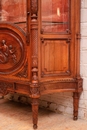 Louis XVI style Display cabinet in Walnut, France 19th century