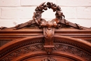 Louis XVI style Display cabinet in Walnut, France 19th century