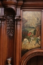 Renaissance style Cabinet in Walnut, France 19th century