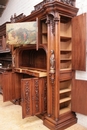 Renaissance style Cabinet in Walnut, France 19th century