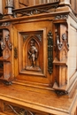 Gothic style Dinning set in Walnut, France 19th century