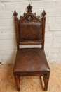 Gothic style Dinning set in Walnut, France 19th century