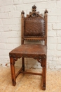 Gothic style Dinning set in Walnut, France 19th century