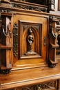 Gothic style Dinning set in Walnut, France 19th century