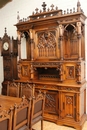 Gothic style Dinning set in Walnut, France 19th century