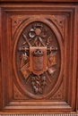 Hunt style Bookcase in Oak, France 19th century