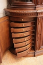 Hunt style Bookcase in Oak, France 19th century