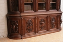 Hunt style Bookcase in Oak, France 19th century