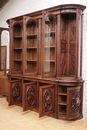 Hunt style Bookcase in Oak, France 19th century