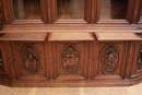 Hunt style Bookcase in Oak, France 19th century