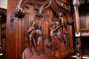 Gothic style Cabinet in Walnut, France 19th century