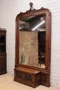 Gothic style Mirror in Walnut, France 19th century