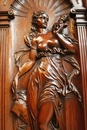 Renaissance style Cabinet in Walnut, France 19th century