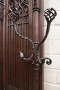 Gothic style Hall stand in Oak, France 19th century