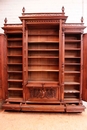 Renaissance style Bookcase in Walnut, France 19th century
