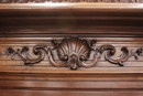 Regency style Bookcase in Walnut, France 19th century