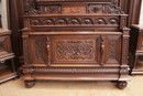 Renaissance style Bedroom in Walnut, France 19th century