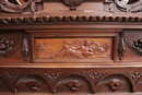 Renaissance style Bedroom in Walnut, France 19th century