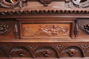 Renaissance style Bedroom in Walnut, France 19th century