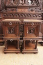 Renaissance style Bedroom in Walnut, France 19th century