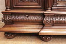 Renaissance style Bedroom in Walnut, France 19th century