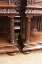 Renaissance style Bedroom in Walnut, France 19th century