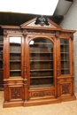 Renaissance style Bookcase in Walnut, France 19th century