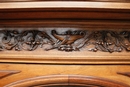 Renaissance style Bookcase in Walnut, France 19th century