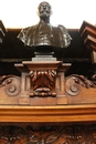 Renaissance style Bookcase in Walnut, France 19th century