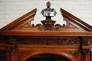 Renaissance style Bookcase in Walnut, France 19th century