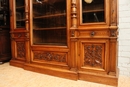 Renaissance style Bookcase in Walnut, France 19th century