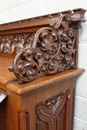 Gothic style piano in Oak, Germany 19th century