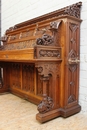 Gothic style piano in Oak, Germany 19th century