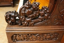 Gothic style piano in Oak, Germany 19th century