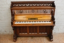 Gothic style piano in Oak, Germany 19th century