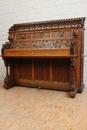 Gothic style piano in Oak, Germany 19th century