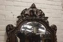 Hunt style Mirror in Oak, France 19th century